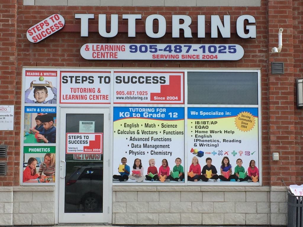 Steps to Success Tutoring and Learning Centre | 2510 Countryside Dr #18, Brampton, ON L6R 3T4, Canada | Phone: (905) 487-1025