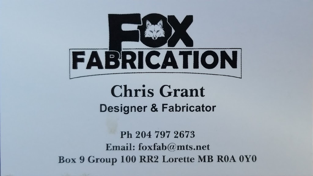 Fox Fabrication | Lorette, MB R0A 0Y0, Canada | Phone: (204) 797-2673