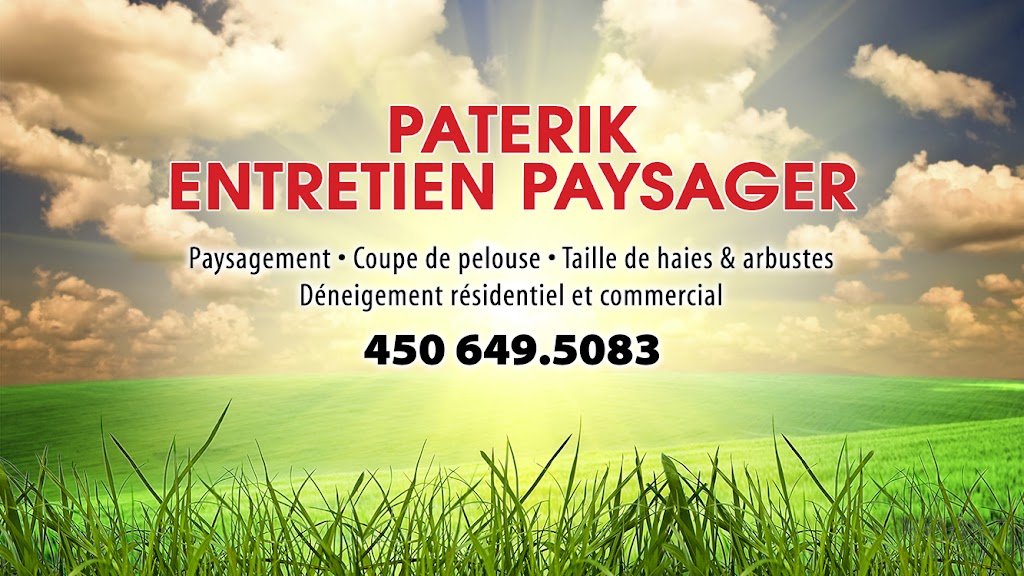 Paterik Entretien Paysager | 199 Rue Principale, Sainte-Julie, QC J3E 0C1, Canada | Phone: (450) 649-5083