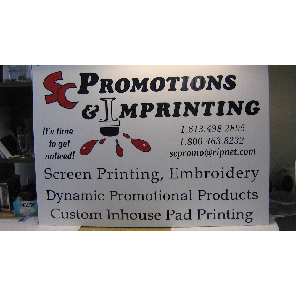 S.C. Promotions & Imprinting | 6023 Hwy 29, Brockville, ON K6V 5T4, Canada | Phone: (613) 498-2895