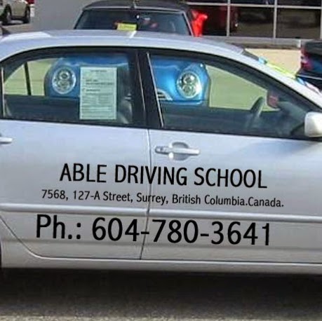 Able Driving School | 7568 127 St, Surrey, BC V3W 0G2, Canada | Phone: (604) 780-3641