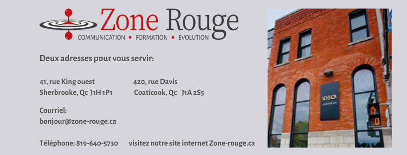 Zone Rouge Communication | 420 Rue Davis, Coaticook, QC J1A 2S5, Canada | Phone: (819) 640-5730