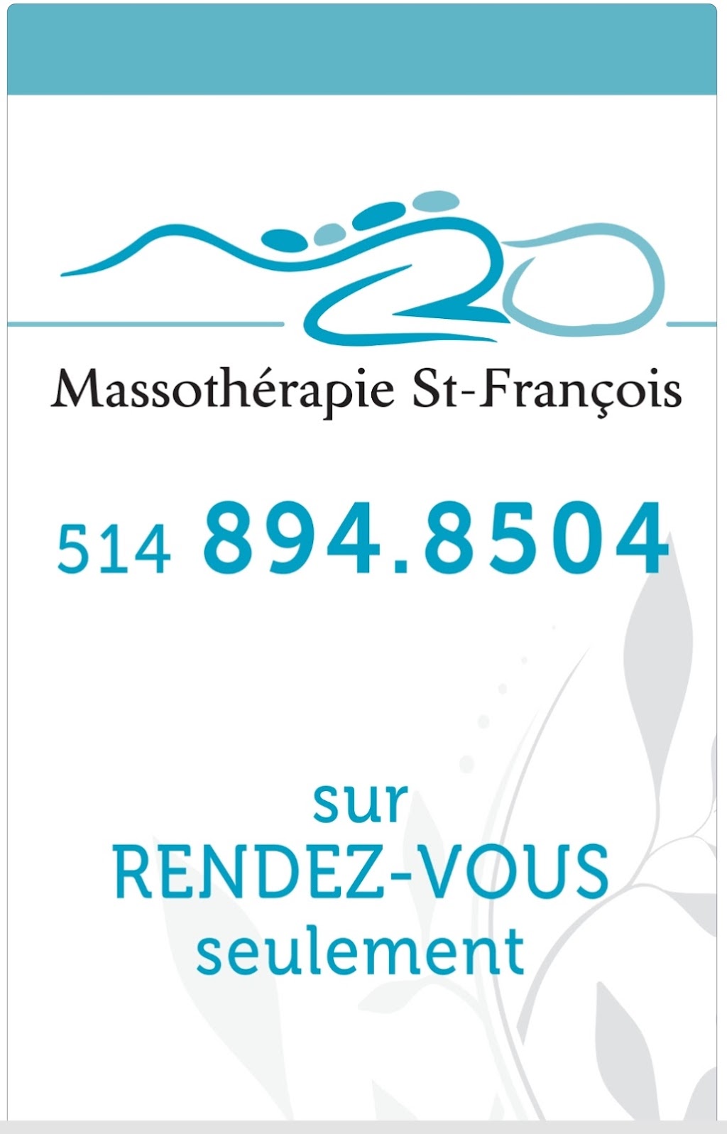 Massothérapie st françois | 8262 Bd Lévesque E, Laval, QC H7A 1V6, Canada | Phone: (514) 894-8504