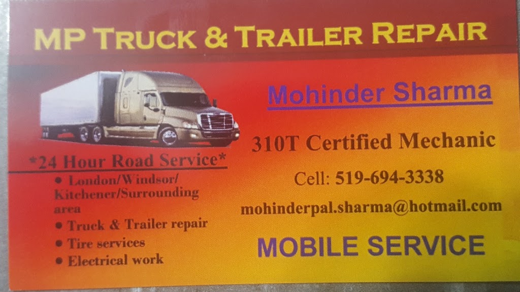 MP Mobile Truck & Trailer Repair | #1, London, ON N6G 0S5, Canada | Phone: (519) 694-3338