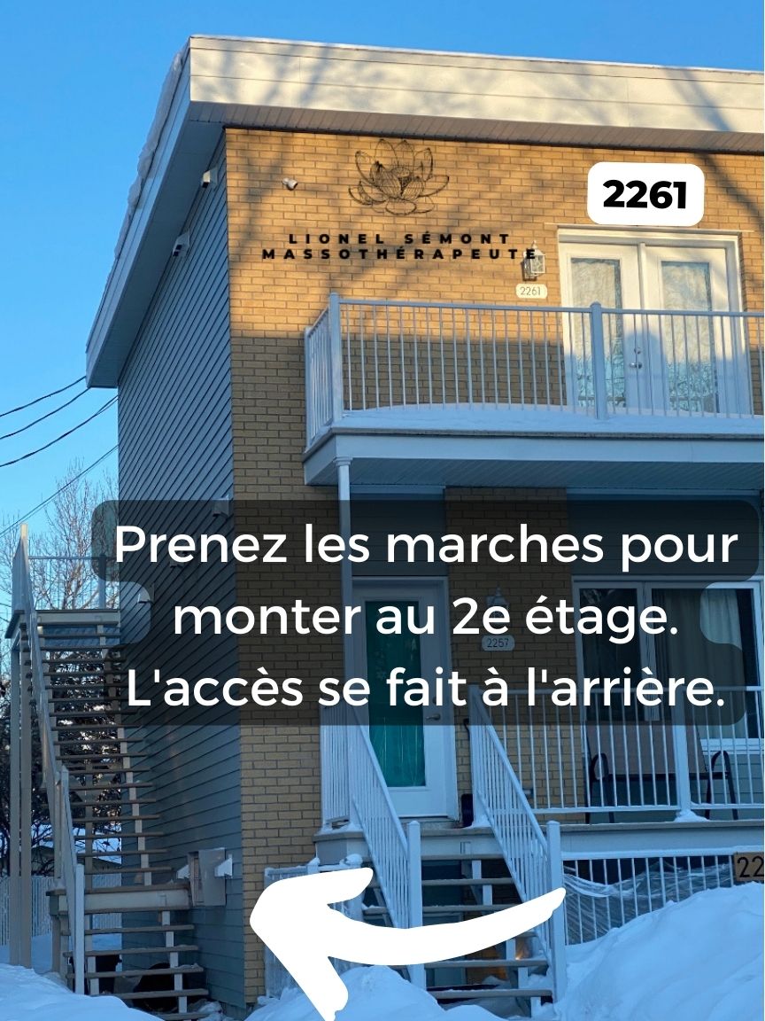 Lionel Semont Massotherapeute | 2261 Rue Bruneau, Québec, QC G1J 2K1, Canada | Phone: (418) 953-1238