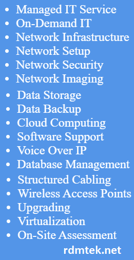 RDMtek Solutions | 430 McMurchy Ave S, Brampton, ON L6Y 2N4, Canada | Phone: (647) 231-0665