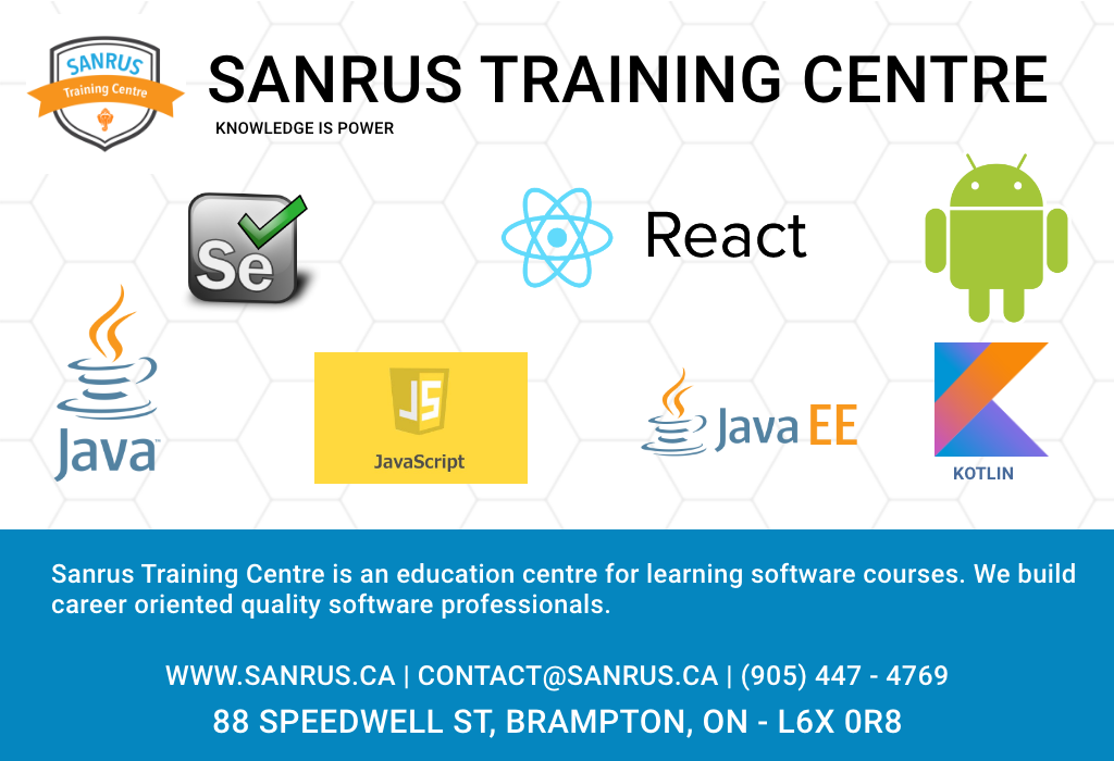 Sanrus Training Centre | 88 Speedwell St, Brampton, ON L6X 0R8, Canada | Phone: (905) 447-4769