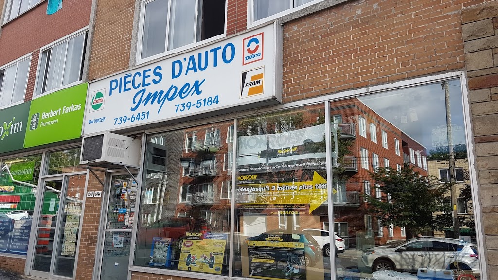 Pieces DAuto Impex | 6644 Avenue de Darlington, Montréal, QC H3S 2J5, Canada | Phone: (514) 739-6451