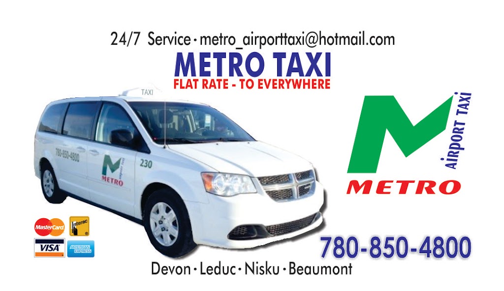 Metro Airport Taxi | 540 Reynalds Wynd, Leduc, AB T9E 0T2, Canada | Phone: (780) 850-4800