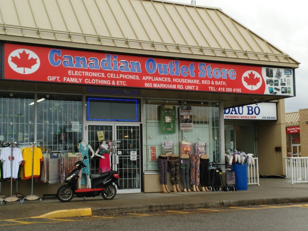 Canadian Outlet Store | 665 Markham Rd Unit 2, Scarborough, ON M1H 2A4, Canada | Phone: (416) 289-4195