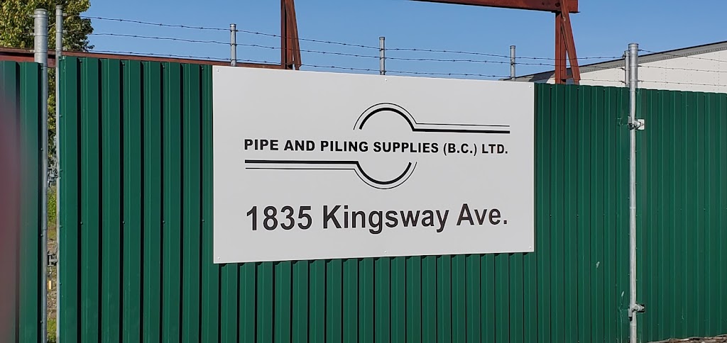 Pipe & Piling Supplies (B C) Ltd | 1835 Kingsway Ave, Port Coquitlam, BC V3C 1S9, Canada | Phone: (604) 942-6311