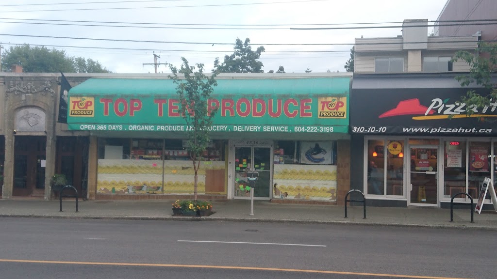 Top 10 Produce | 4536 W 10th Ave, Vancouver, BC V6R 2J1, Canada | Phone: (604) 222-3198