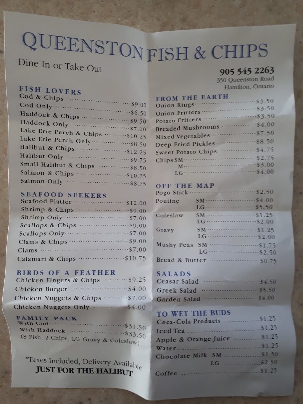 Queenston Fish & Chips | 350 Queenston Rd, Hamilton, ON L8K 1H9, Canada | Phone: (905) 545-2263