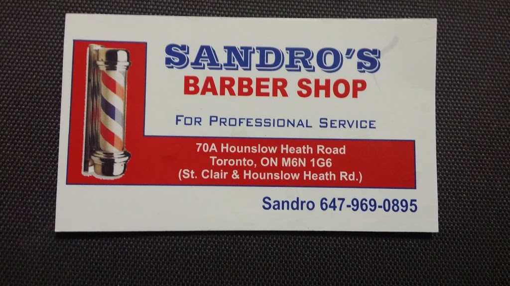 SANDROS BARBER SHOP | 1647 St Clair Ave W, Toronto, ON M6N 1G8, Canada | Phone: (647) 969-0895