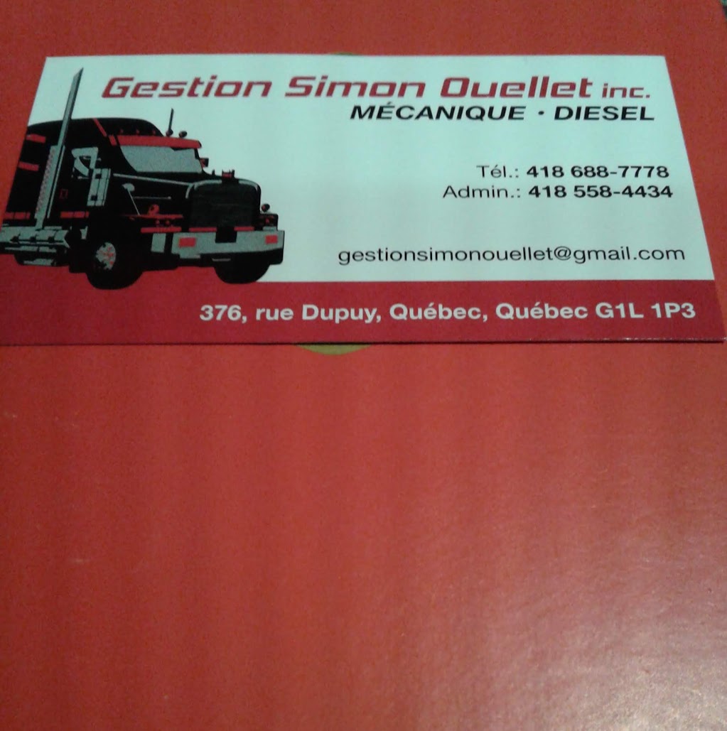 Gestion Simon Ouellet Inc | 376 Rue Dupuy, Québec, QC G1L 1P3, Canada | Phone: (418) 688-7778