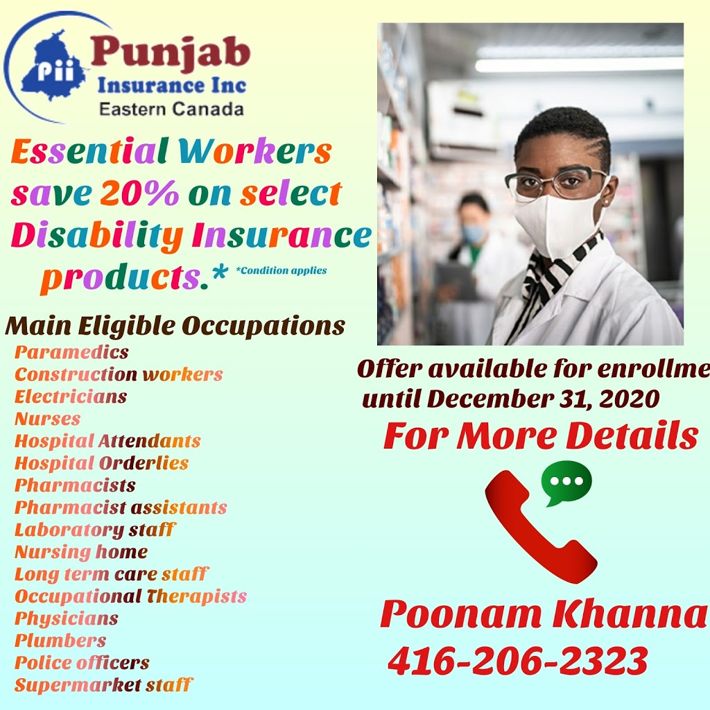 Poonam Khanna Insurance Advisor | 10 Wicklow Rd, Brampton, ON L6X 0J7, Canada | Phone: (416) 206-2323