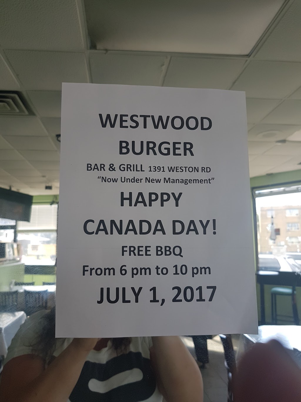 Westwood Burger Place | 1391 Weston Rd, York, ON M6M 4S3, Canada | Phone: (416) 244-7713