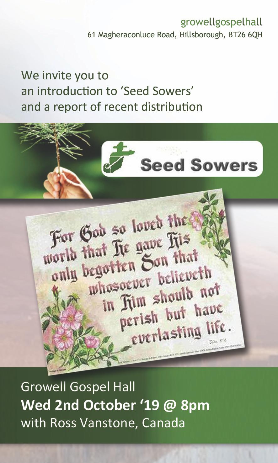 Seed Sowers | 1825 Saskatchewan Ave East, Portage la Prairie, MB R1N 4A1, Canada | Phone: (204) 870-9067
