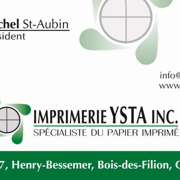 Imprimerie Y St-A Inc | 197 Rue Henry Bessemer, Bois-des-Filion, QC J6Z 4S9, Canada | Phone: (450) 621-0632