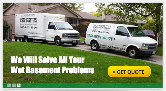 Crackmasters Basement Waterproofing Systems | 2001 Hindhead Rd, Mississauga, ON L5J 1N8, Canada | Phone: (905) 855-3500