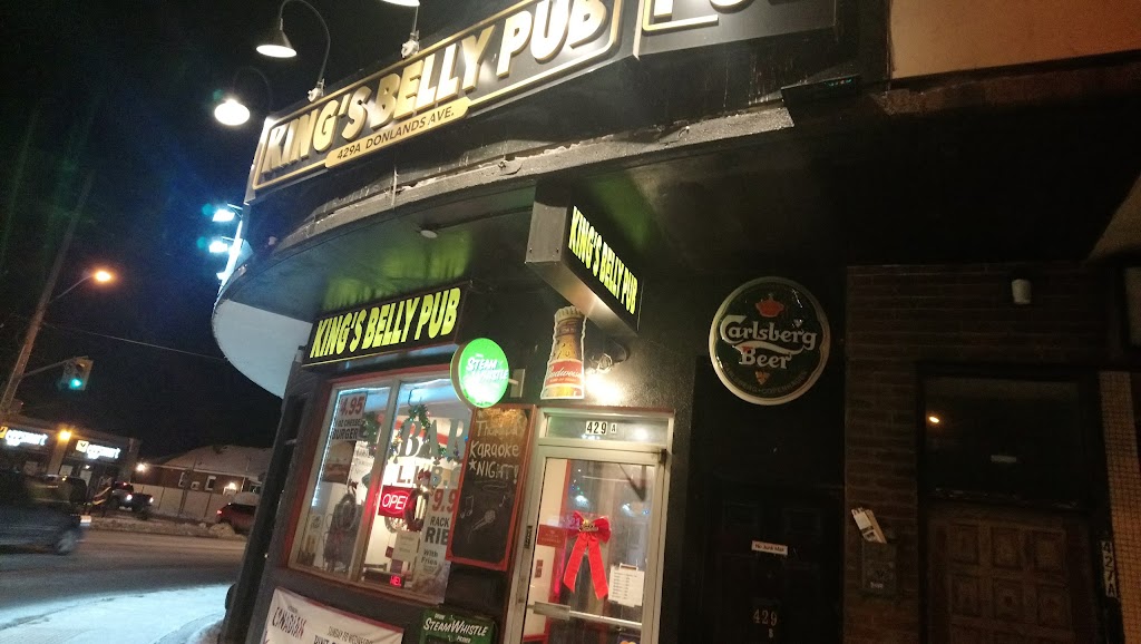 Kings Belly Pub | 429a Donlands Ave, East York, ON M4J 3S3, Canada | Phone: (416) 425-8251