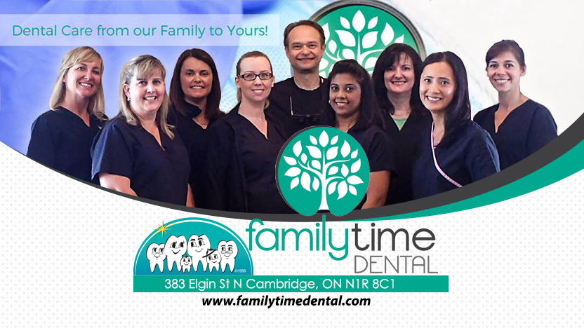 Family Time Dental | 383 Elgin St N, Cambridge, ON N1R 8C1, Canada | Phone: (519) 621-2121