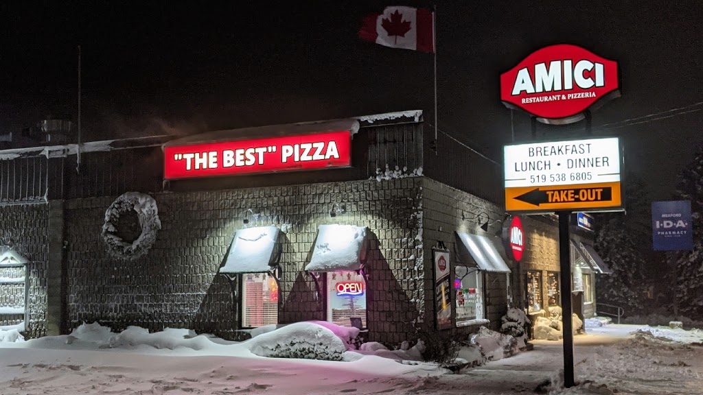 Amici Restaurant Pizzeria | 334 S Sykes St #1, Meaford, ON N4L 1X1, Canada | Phone: (519) 538-6805