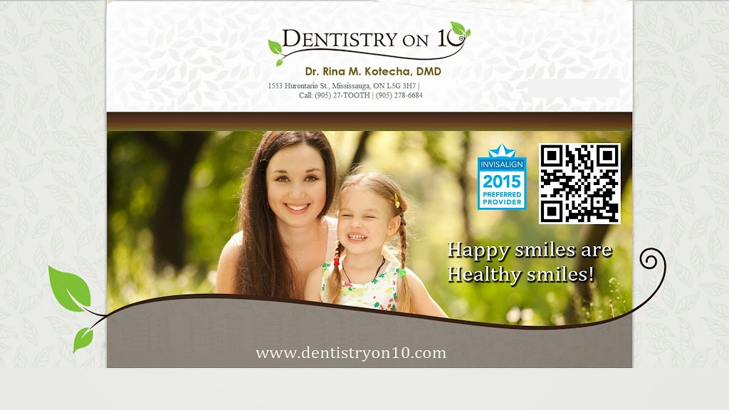 Dentistry On 10 | 3355 Hurontario St Unit 10, Mississauga, ON L5A 4E7, Canada | Phone: (905) 455-9262