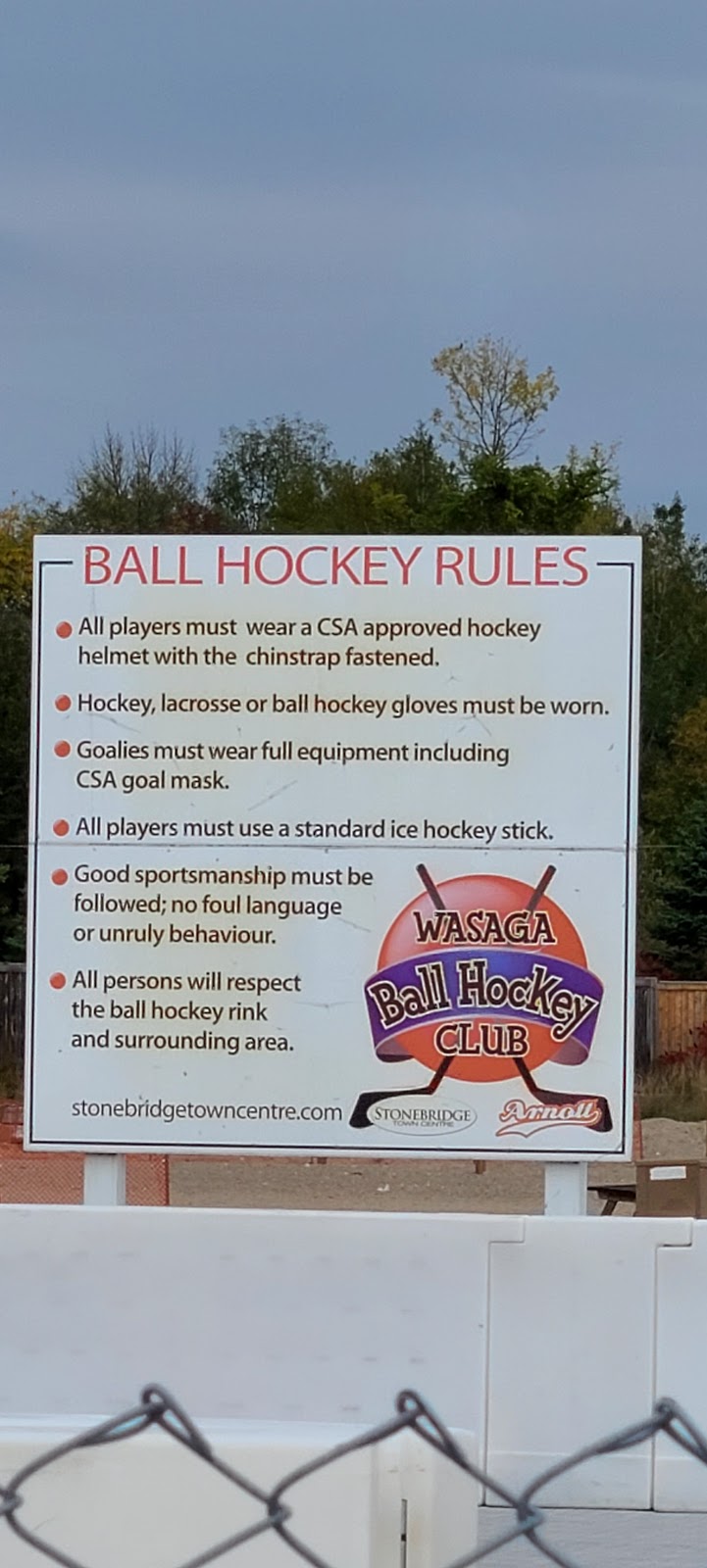 Wasaga Ball Hockey Club | Stonebridge Boulevard, Wasaga Beach, ON L9Z, Canada | Phone: (705) 715-3238