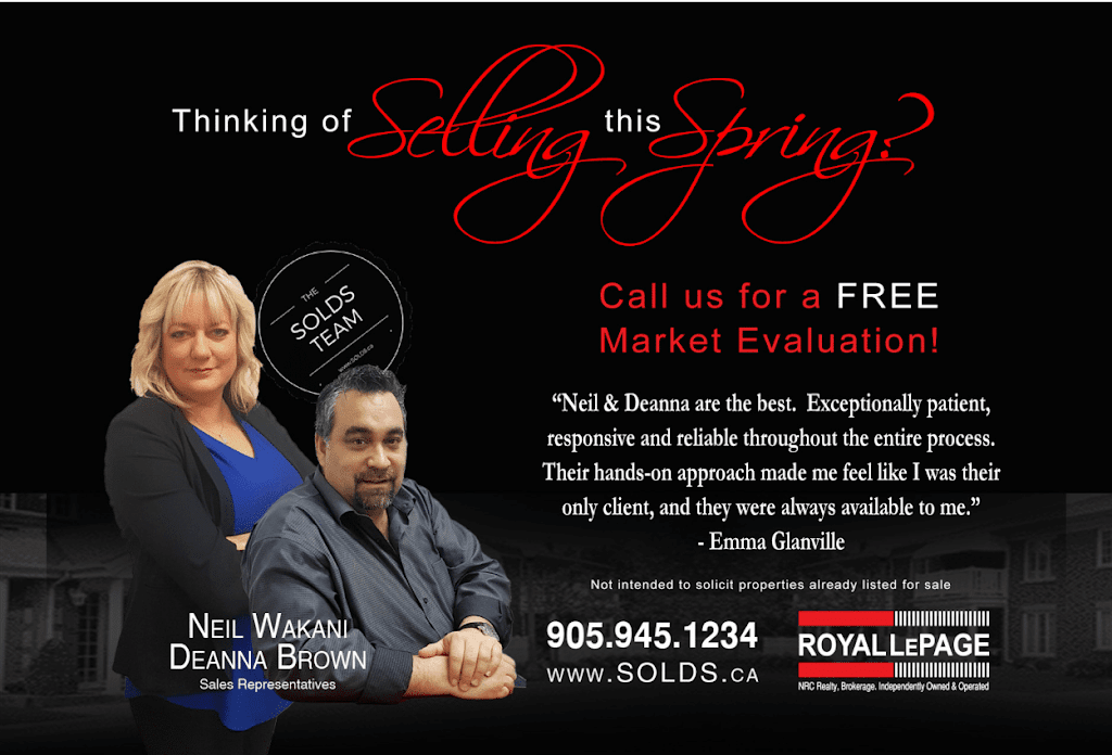 The Solds Team - Royal LePage NRC Realty | 36 Main St E unit 4, Grimsby, ON L3M 1M9, Canada | Phone: (905) 945-1234