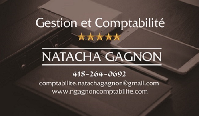 Management And Accounting Natacha Gagnon Inc. | 18 Rue des Domaines, LAnge-Gardien, QC G0A 2K0, Canada | Phone: (418) 406-0998