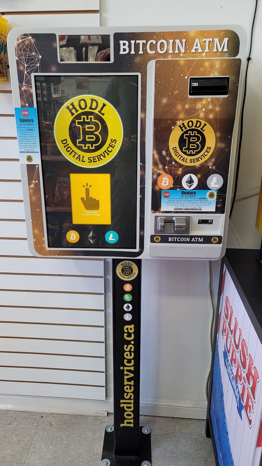 HODL Bitcoin ATM - Cornell U&A Convenience | 11721 Tenth Line, Markham, ON L4A 0R7, Canada | Phone: (416) 840-5444