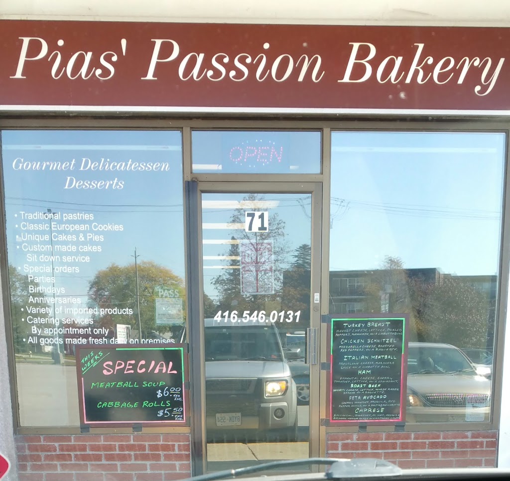 Pias Passion Bakery | 71 Underhill Dr, North York, ON M3A 2J8, Canada | Phone: (647) 686-9241