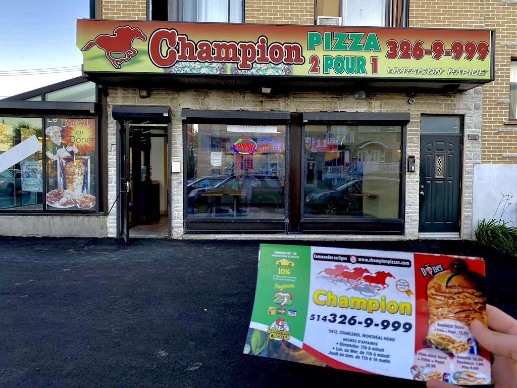 Champion Pizza | 5412 Rue de Charleroi, Montréal-Nord, QC H1G 3A3, Canada | Phone: (514) 326-9999