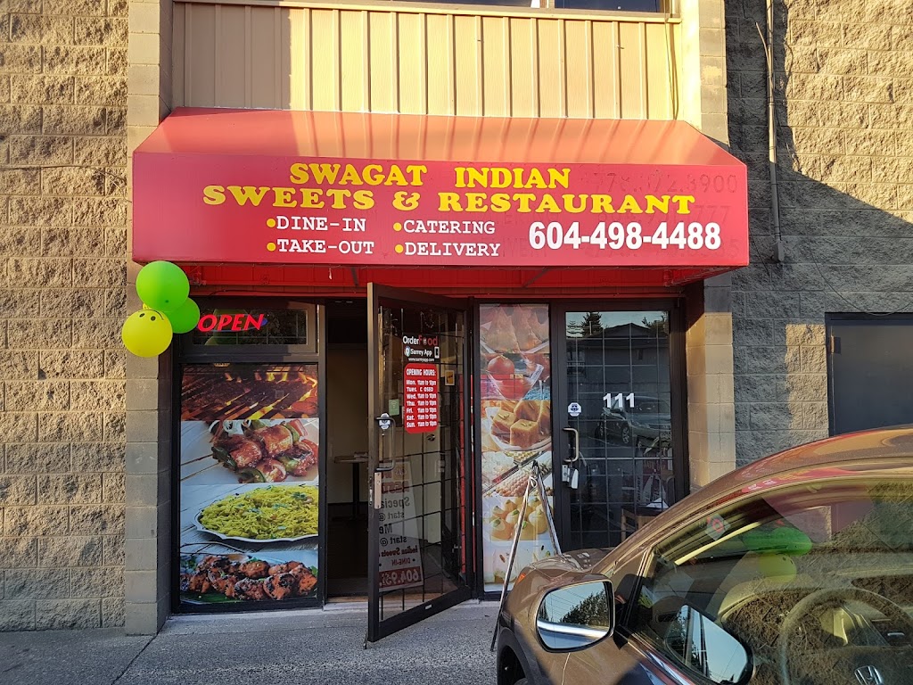 Swagat Indian Sweets & Restaurant | 9547 152 St Unit#111, Surrey, BC V3R 5Y5, Canada | Phone: (604) 498-4488