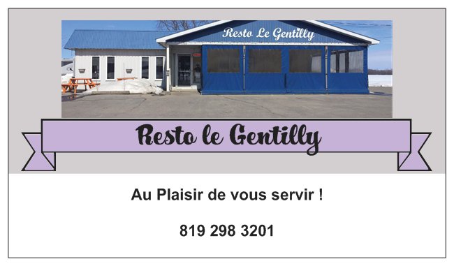resto le Gentilly | 3780 Boul Bécancour, Bécancour, QC G9H 3W5, Canada | Phone: (819) 298-3201