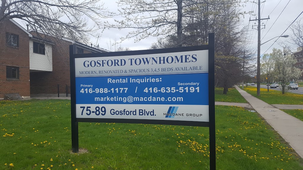 Gosford TownHomes | 75-89 Gosford Blvd, North York, ON M3N 2G9, Canada | Phone: (416) 988-1177