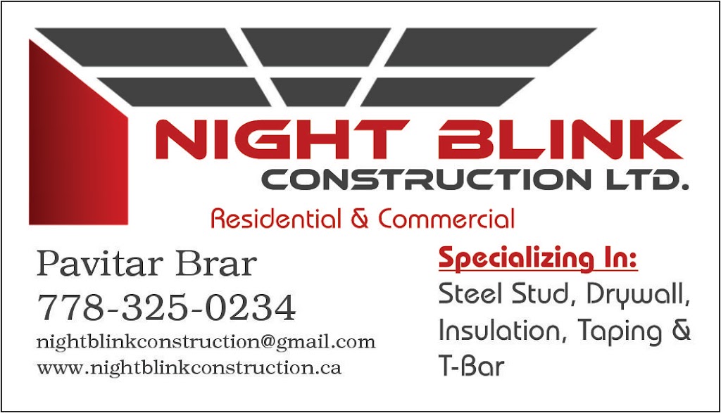 Night Blink Construction Ltd. | 6434 135a St, Surrey, BC V3W 9H7, Canada | Phone: (778) 325-0234