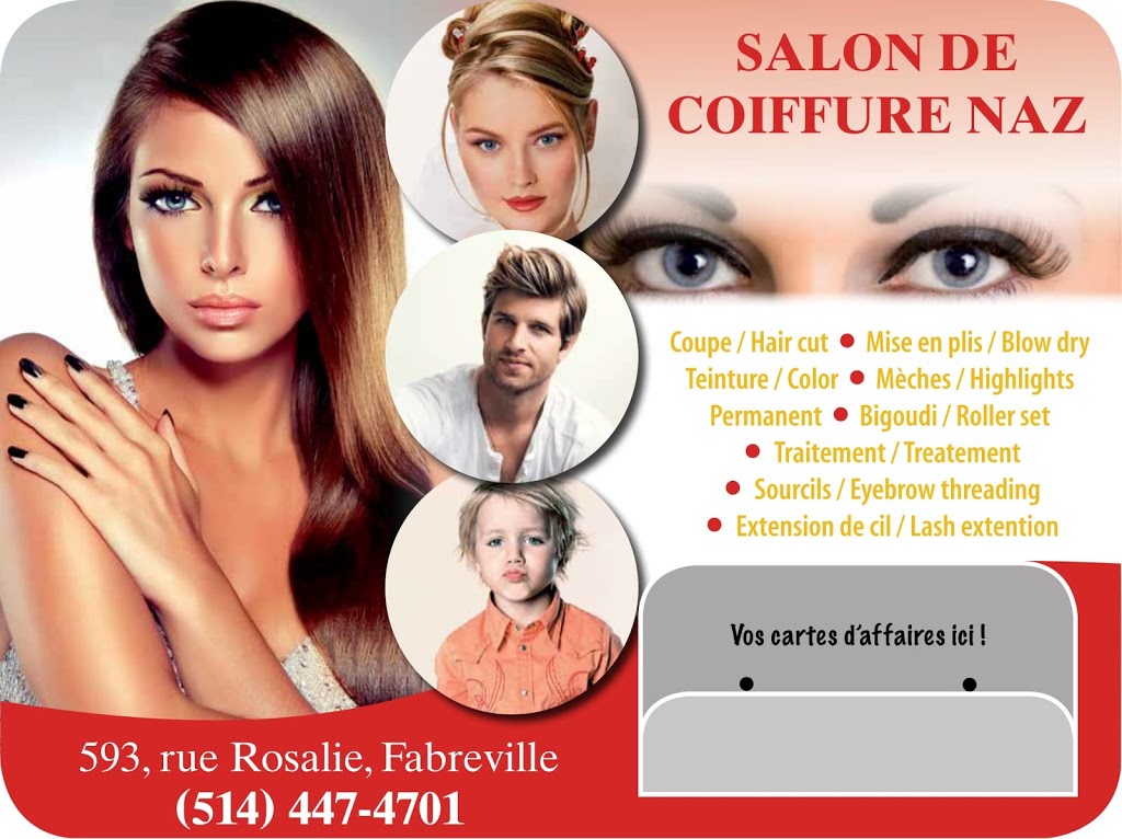 coiffure-naz | 593 Rue Rosalie, Laval, QC H7R 0E4, Canada | Phone: (514) 447-4701