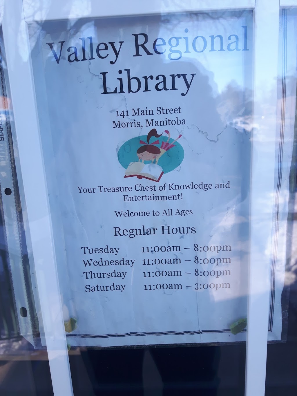 Valley Regional Library | 141 Main St, Morris, MB R0G 1K0, Canada | Phone: (204) 746-2136