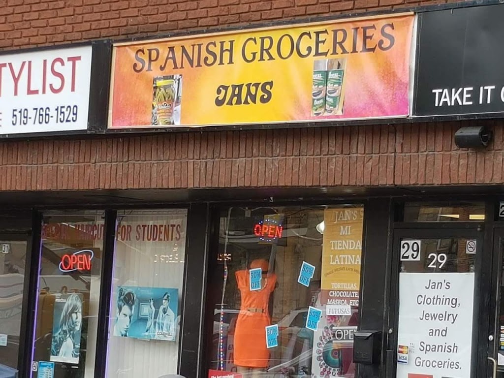 Jans Clothing & Spanish Groceries Store | 29 Macdonell St, Guelph, ON N1H 2Z3, Canada | Phone: (519) 362-8532