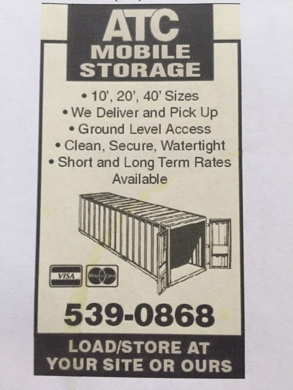 ATC Mobile Container Storage | 470 Longman Crescent, Regina, SK S4N 6J4, Canada | Phone: (306) 539-0868