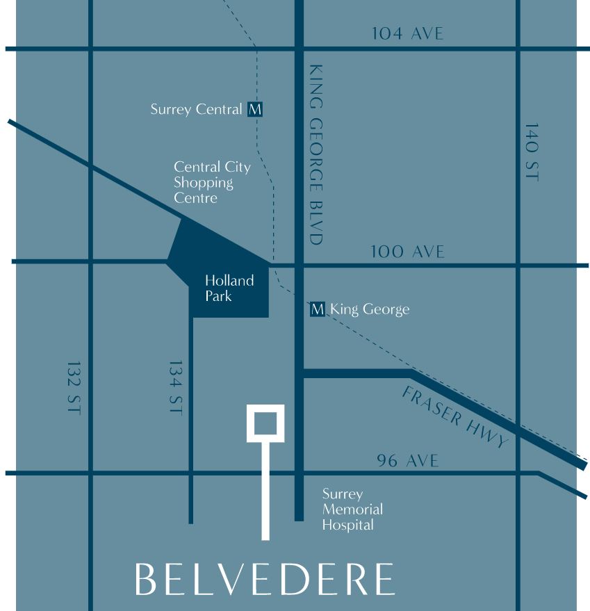 Belvedere Living | 9677 King George Blvd, Surrey, BC V3T 2V3, Canada | Phone: (604) 825-8881