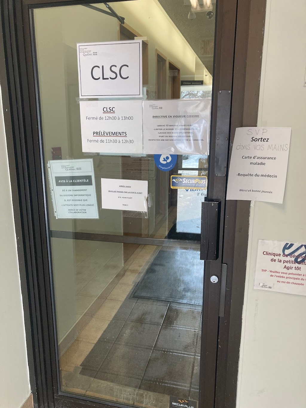 CLSC des Seigneuries de Boucherville | 160 Bd de Montarville Local 202, Boucherville, QC J4B 6S2, Canada | Phone: (450) 468-3530