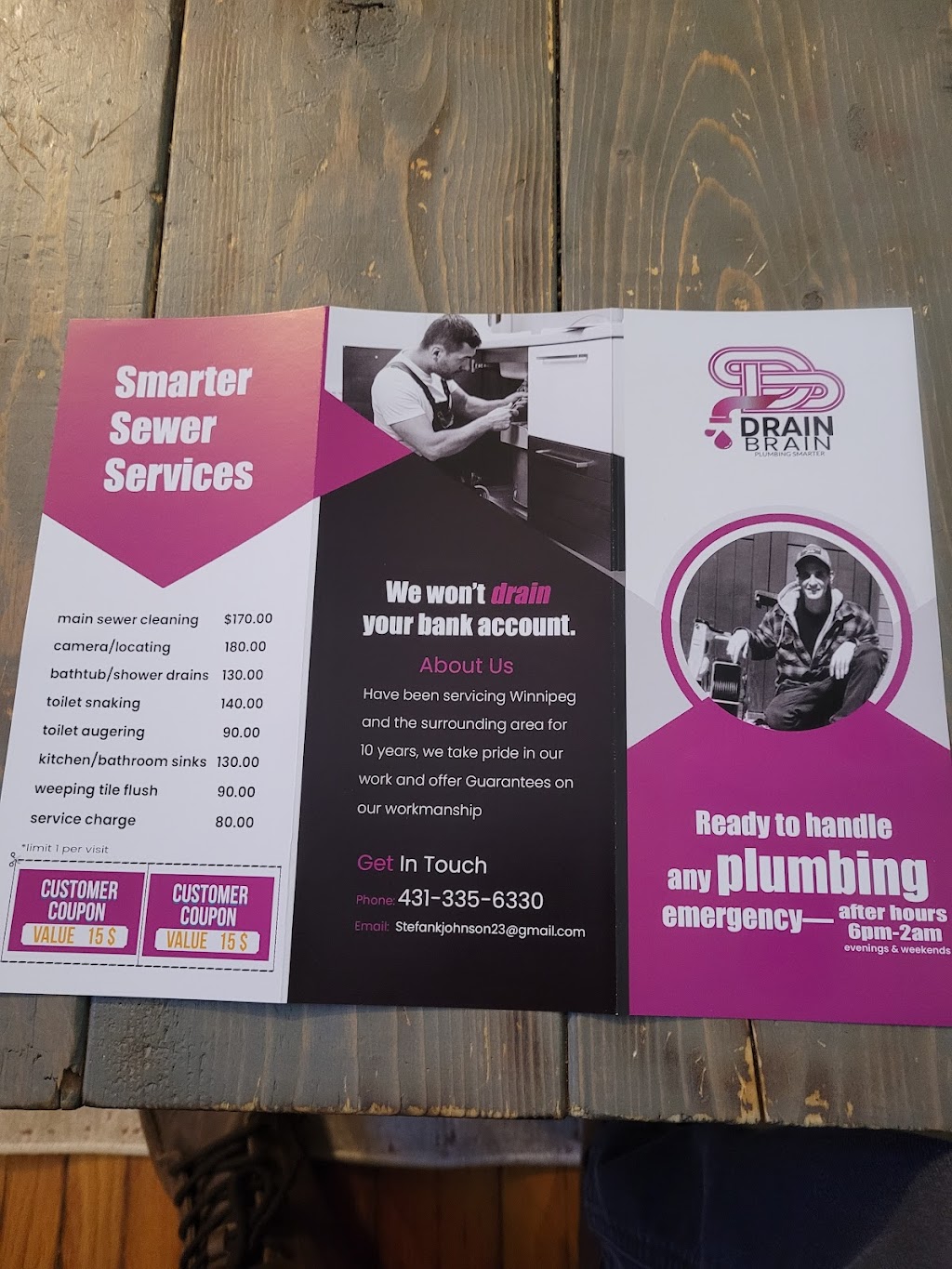 Drain Brain Sewer Services | 215 Newman Ave W, Winnipeg, MB R2C 2H1, Canada | Phone: (431) 335-6330