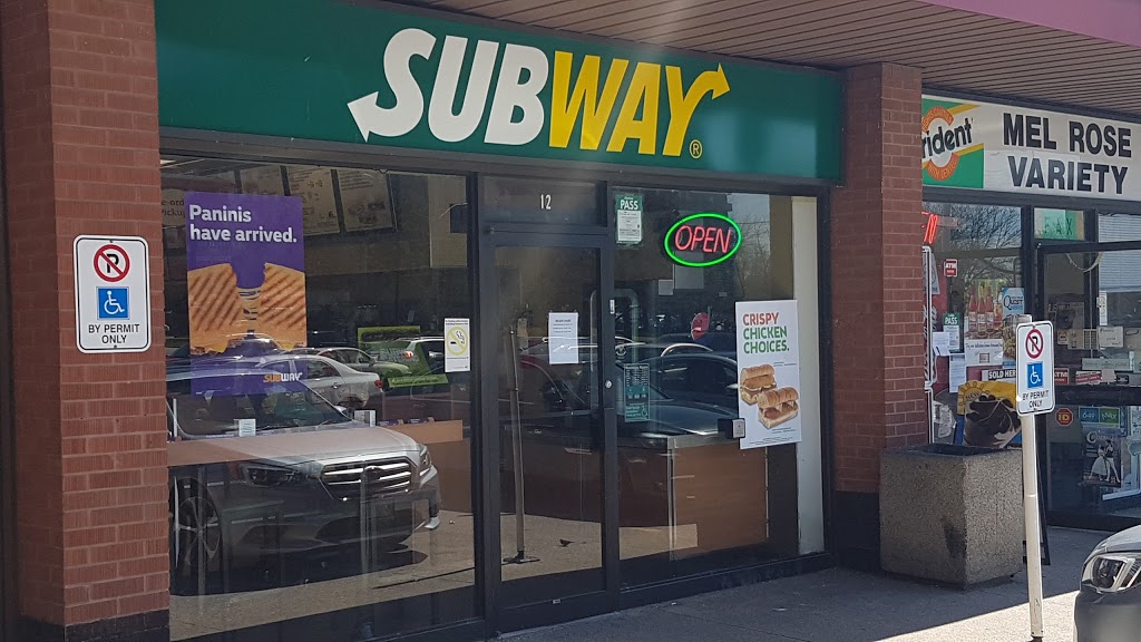 Subway | 140 La Rose Ave Unit 12, Toronto, ON M9P 1B2, Canada | Phone: (416) 235-0700