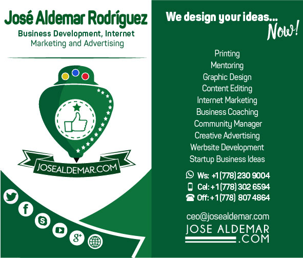 Jose Aldemar .Com | 725 70 Ave W #805, Vancouver, BC V6P 2X3, Canada | Phone: (778) 302-6594