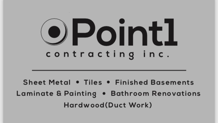 Point 1 contracting inc | 86 Yellow Avens Blvd, Brampton, ON L6R 0T1, Canada | Phone: (647) 403-7520