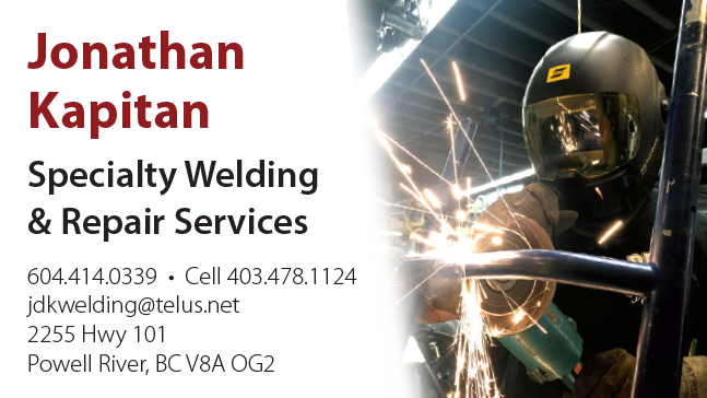 JDK Specialty Welding and Repair Services | 2255 BC-101, Powell River, BC V8A 0G2, Canada | Phone: (604) 414-0339
