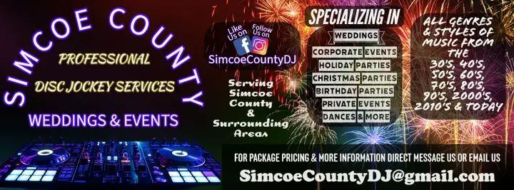 Simcoe County Weddings & Events | 607 Bayview Dr Unit 1, Midland, ON L4R 2P6, Canada | Phone: (705) 433-1190